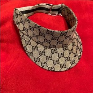 Authentic Vintage Gucci Monogram Canvas sun visor